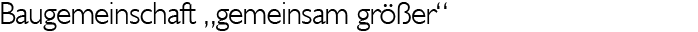 Logo Baugemeinschaft